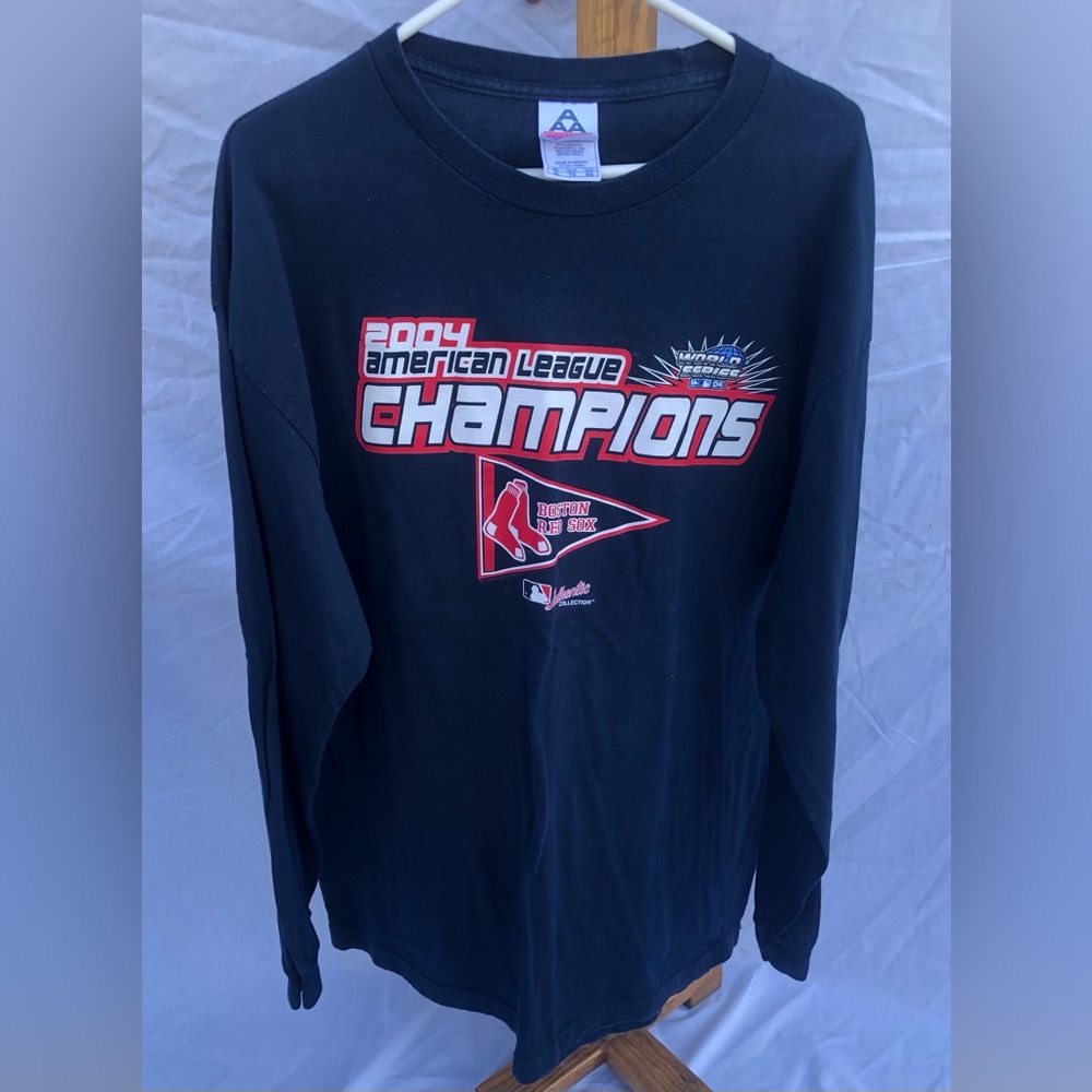 Boston Red Sox 2004 American League Champions Shirt Long Sleeve XL *NWOT